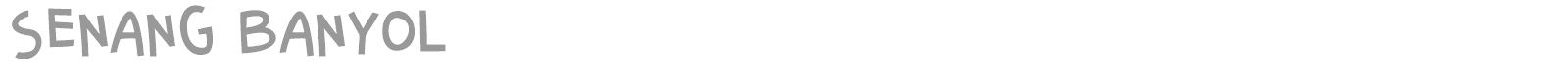 Senang Banyol font preview